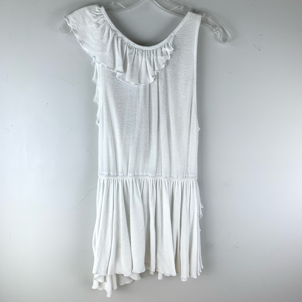 Free People Float Away White Deep V Tank Top - Picture 8 of 8